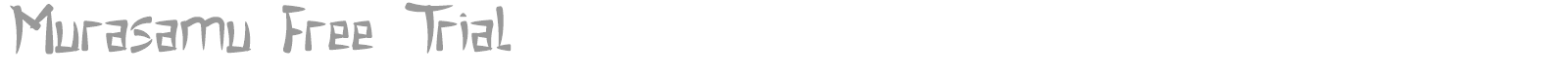 Murasamu font preview